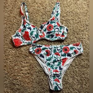 Zaful Floral Bikini Set